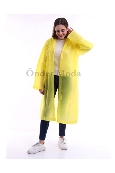 ÖNDER MODA Ανδρικό κίτρινο Eva υφασμάτινο αδιάβροχο και αντιανεμικό