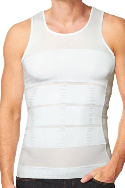 bejamonti Men's White Double Corset Athlete 4600