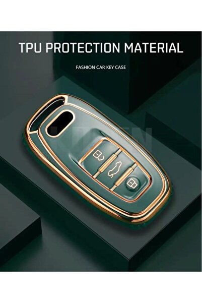 AYZ GARAGE Audi (old Case) Tpu Material Dark Green Key Case