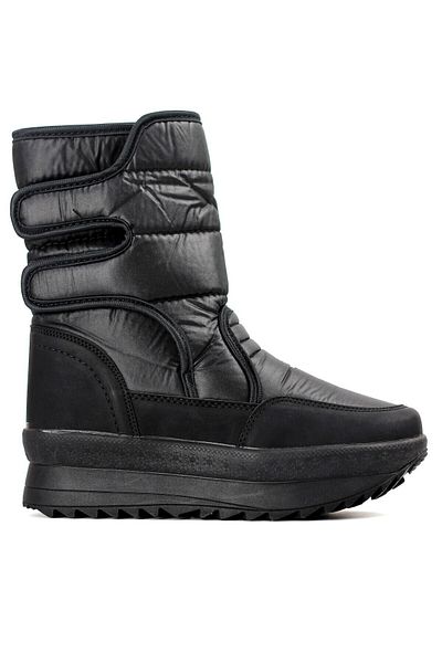 Alves Casual Snow Boots με Γούνα Εσωτερικά Γυναικεία Μαύρα 0808