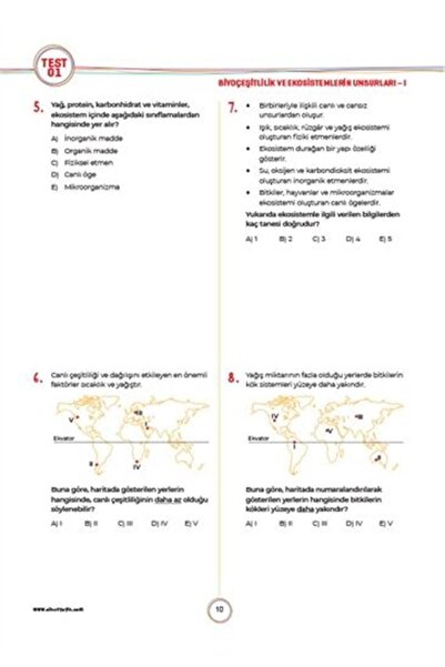 Sınav Yayınları 11. Sınıf Coğrafya Soru Bankası