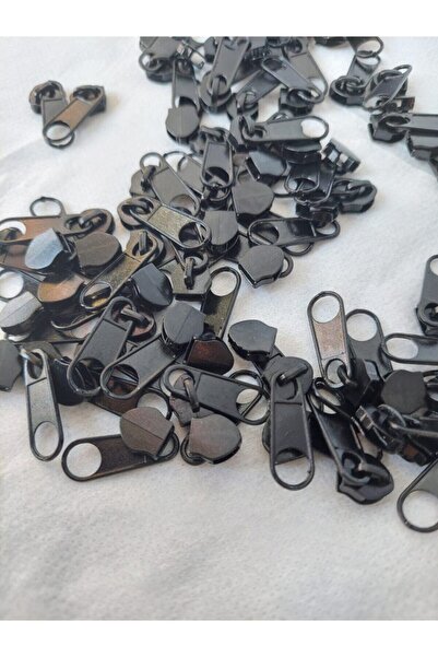 Seymen Fermuar Başlığı Siyah (200 Adet)