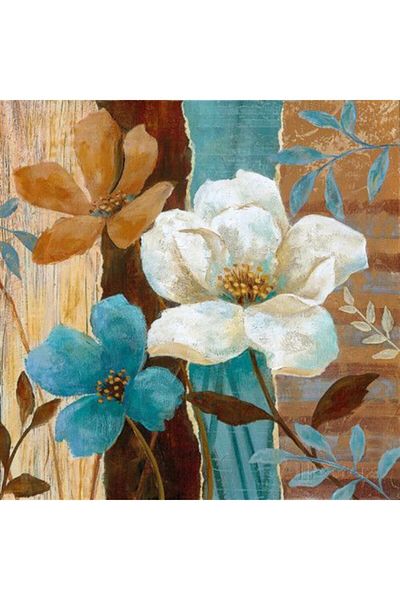MARCEL SANAT Artistic Flower Print Diamond Mosaic Painting 55x55cm