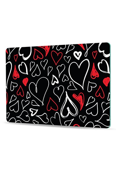 Decovetro Cam Kesme Tahtası Ve Sunum Tablası Love Desenli 30x40 Cm