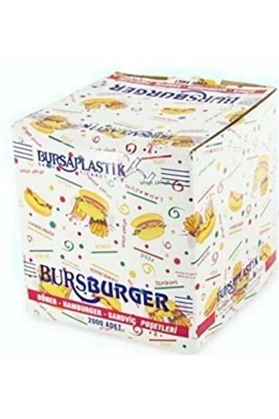Bursa Plastik مطبوع كيس همبرغر 2000 قطعة