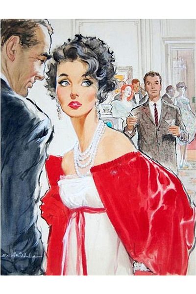 MARCEL SANAT Woman with Red Cloak Marcel Art Diamond Mosaic Painting 43X56 cm