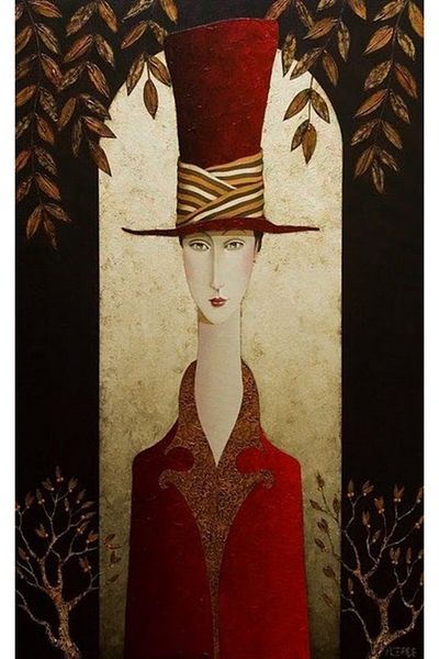 MARCEL SANAT Woman with Magician Hat Diamond Mosaic Painting 41X66 cm