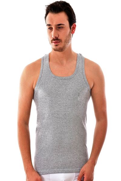 Seher Ανδρικό γκρι λουράκι Ribana 2 Pack Sports Singlet Mrt 0058g2