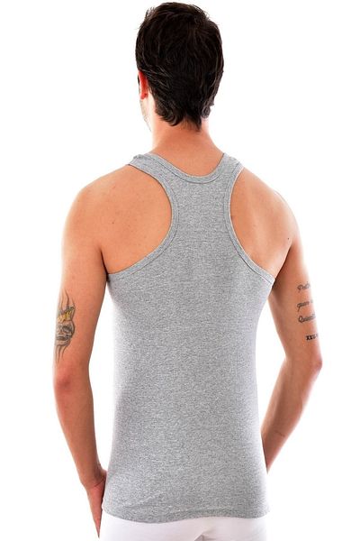 Seher Ανδρικό γκρι λουράκι Ribana 2 Pack Sports Singlet Mrt 0058g2