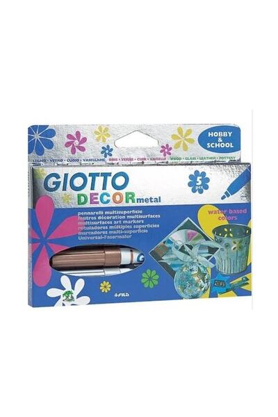 City Gross Πακέτο μεταλλικής σχολικής βαφής Giotto Decor