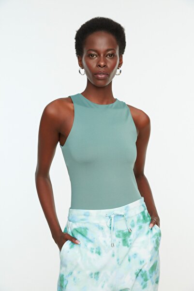 Trendyol Collection Bodysuit - Green - Slim fit