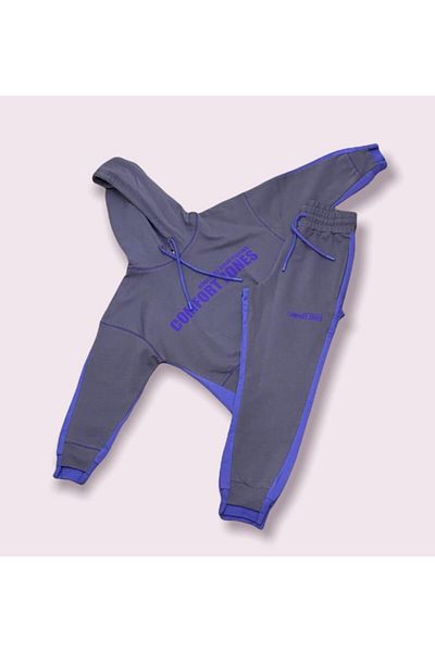 Çikoby Gray Girl's Tracksuit Set