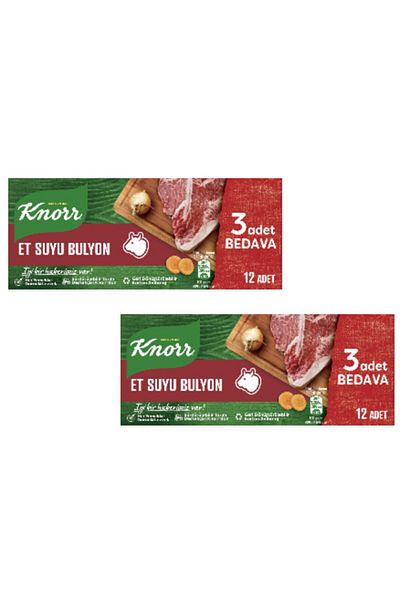 Knorr Meat Broth Bouillon 120 Gr. 2 Pieces of 12