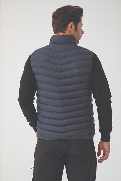 Crozwise Men's Navy Blue Wedge Vest 5028-06