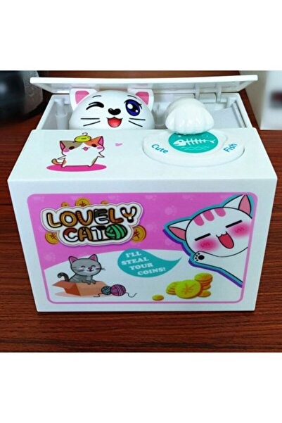Smart Para Yiyen Kedi Kumbara Hırsız Kedi Sevimli Yeni Model