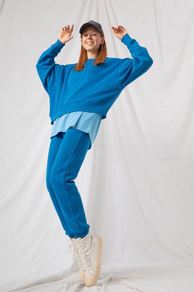 gothamvibes Pantaloni de trening albaștri de damă