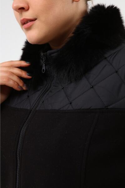Cristina Furry Cashmere Coat