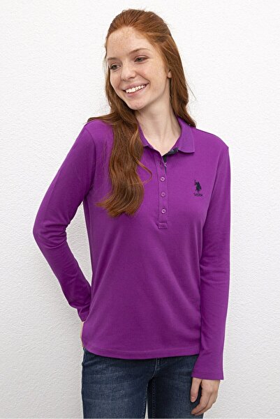 U.S. Polo Assn. Μωβ γυναικεία φούτερ