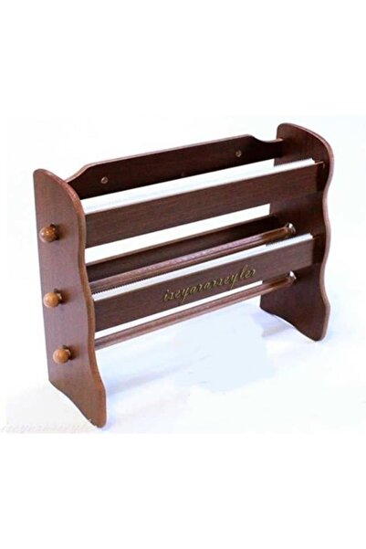 abnturk Şık Kullanışlı 3 Katlı Setüstü Ahşap Folyo Streç Kağı Havluluk