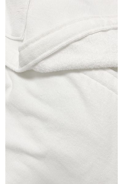 Lucy and Home Μπουρνούζι Unisex Λευκό Βελούδινο