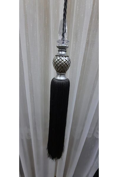 perdeeviyasemin Curtain Pendant Lamp Curtain Knob Medium Ornament Tassel Accessory Color Gray Price for 1 Piece