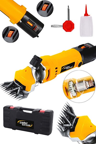 Lieber German 1200 Watt 6 Kademe Devir Ayarı Metal Şanzumanlı Turbo Soğutmalı...