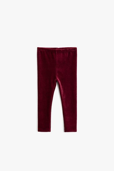 Koton Girl's Burgundy Wine Tights 2KMG49060OK
