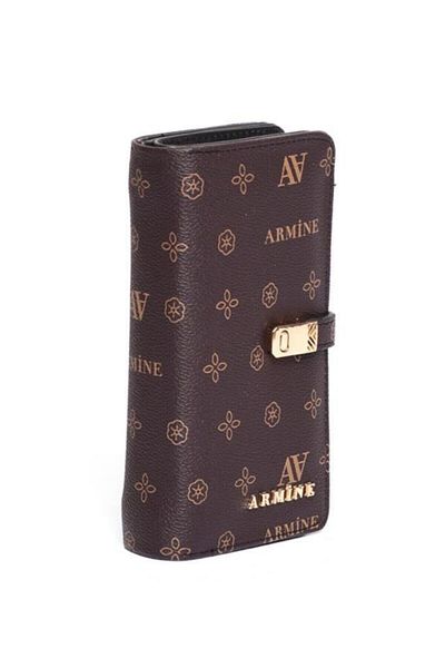 Armine C-02 Brown Printed Women's Wallet
