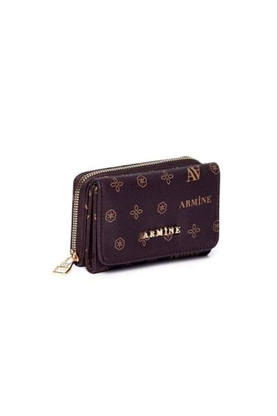 Armine C-11 Coffee Printed Women's Wallet