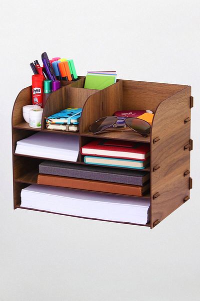 Aldebaran Reklam A4 Document Rack Desktop Organizer File Organizer Desktop Wooden Organizer