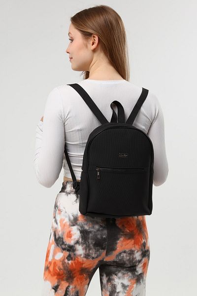 Luvenis Unisex Two Compartment Black Backpack