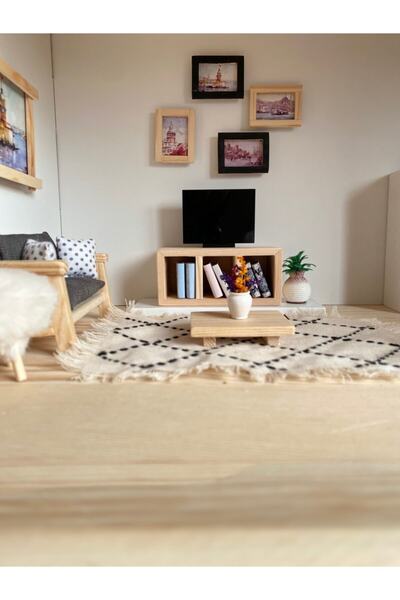 Alin Ahşap Diyarı Ahşap Bebek Evi