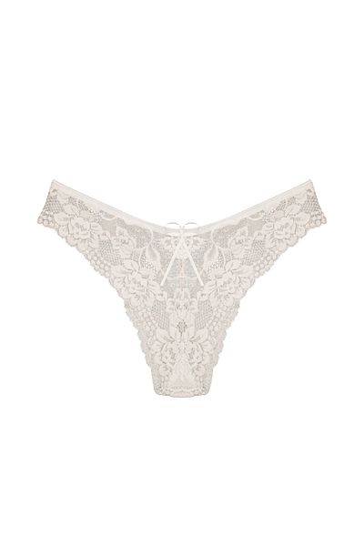 Zena Ecru Full Lace Women's Brazil Panties