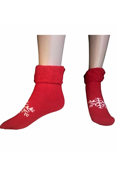 marufshop Дамски зимни термо поларени чорапи с коледна тематика