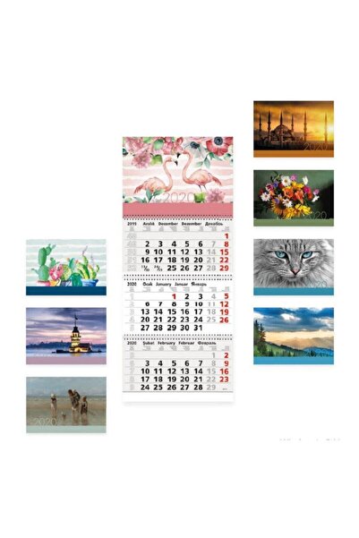 Gıpta 2026 78x33cm Calendarul Marinarului Peisaj - 1 bucată / 3-0805BRS-2041