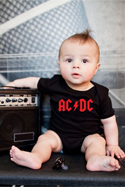 venüsdijital Rock Star Baby Design Black Baby Zıbın Body