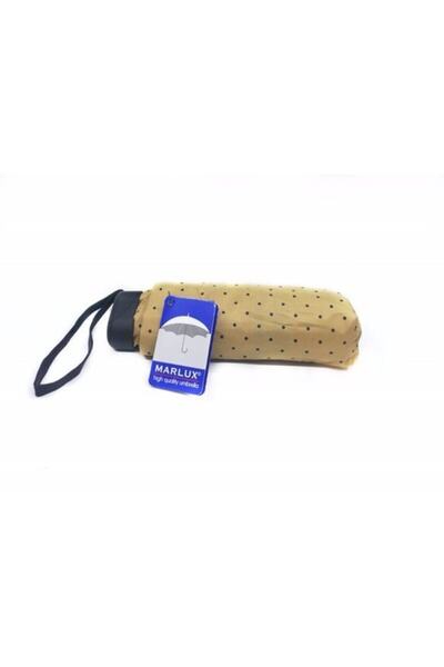 Marlux Kadın Bej Mini Cep Şemsiye 17 cm