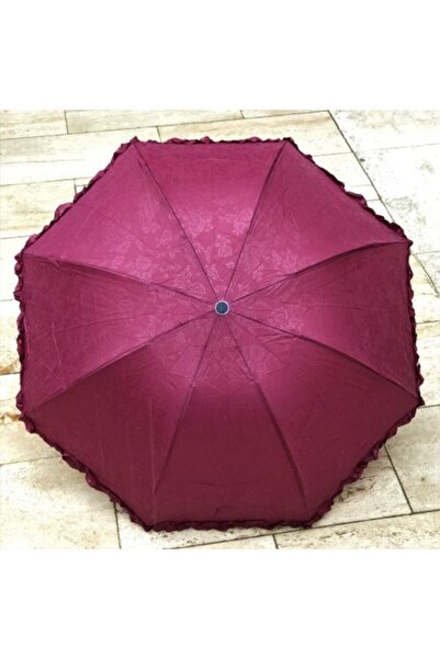 Marlux Koyu Pembe Çiçekli Şemsiye