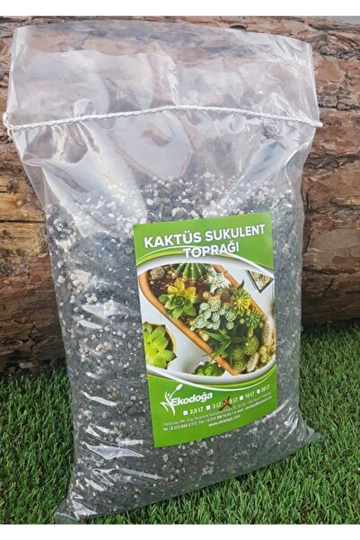 Ekodoğa Kaktüs Toprağı 1 Litre Sukulent Aloe Vera Toprağı Özel Karışım Ithal Torf Pomza Perlit Vermikulit