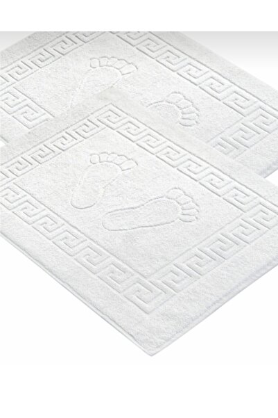İzgi Concept Набір з 2 бавовняних килимків для ванної кімнати 50x70 з високою поглинальною здатністю та відбитками ніг