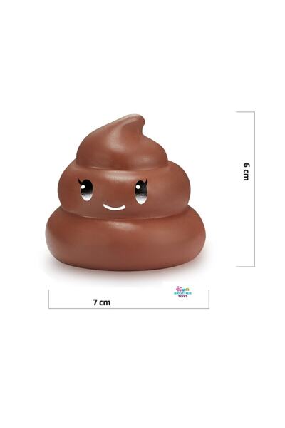 Brother Toys Squishy Poop Yavaş Yükselen Kahverengi Kakacık Sukuşi 7 Cm.