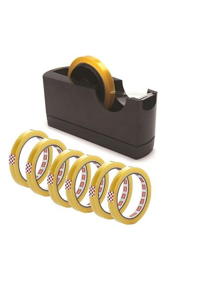 Mas 730 Black Flash Tape Cutter 66 Mt- 6 Pieces 12x66m Tape