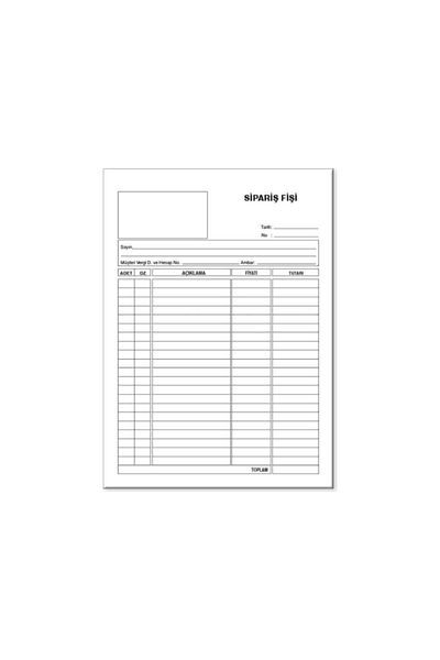 Folix 14 x 20 cm Nüsha Copier Order Plug - 2-50 2 Sheets 6 Pieces