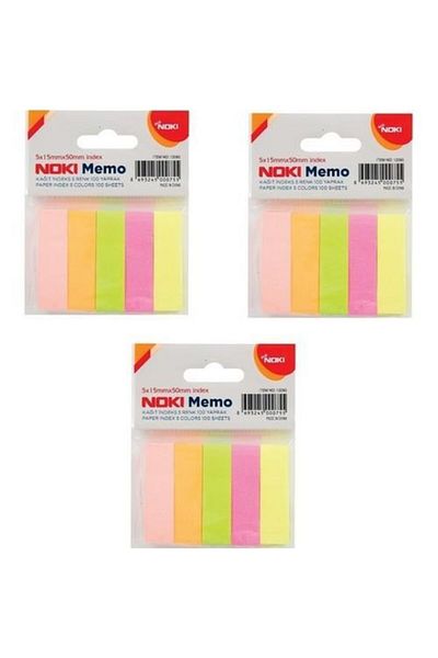 Noki Index 5 Colors 100 Sheets 3 Pack