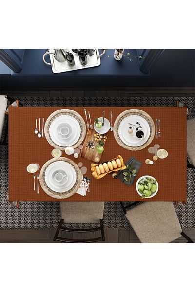 Adawall Brown Tablecloth 160x220cm