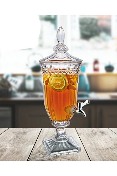 Paçi Cam Şerbetlik 2 lt Musluklu Sebil