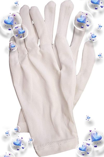 Beauty Box 2 Pairs 1stQuality White Marching Glove Washable Hygienic Gloves 26 Cm