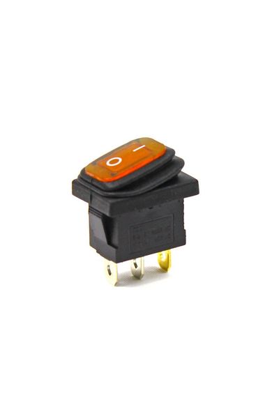 Kampa Bellows Illuminated Switch 10 Pieces Orange, On-off 3 Pin Button Push Button Switch