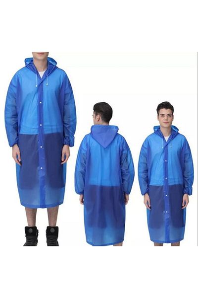 Marlux Unisex Blue Waterproof Raincoat -