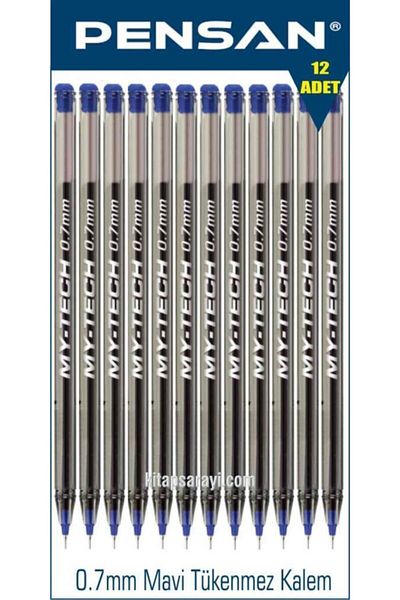 Pensan My-tech 0.7 Mm Blue Ballpoint Pen